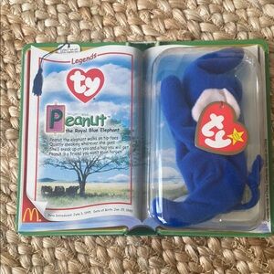 Ty Legends Blue Elephant Plush